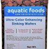 Fish & Aquatic Aquatic Foods Inc. | Aquatic Foods Inc. Ultra Color Enhancing 1/2'' Sinking Wafers Krill, Astaxanthin, Rose Algae. Ideal Bottom Fish, Plecos, Shrimp, Snails, Crayfish, All Herbivorous Omnivorous Tropical Fish. 5-Lb Jar