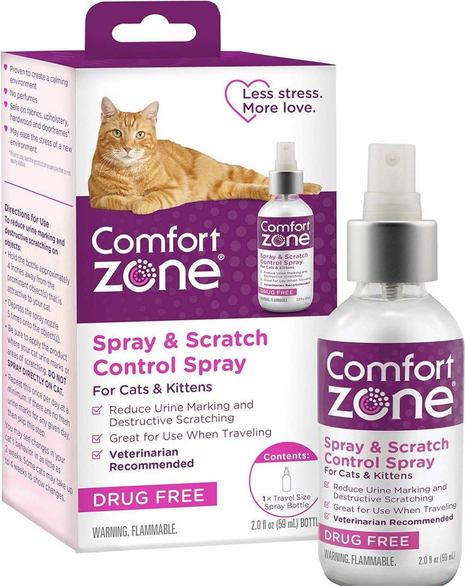 Cat Comfort Zone | Comfort Zone Cat Calming Spray: Travel Size (2Oz)