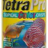 Fish & Aquatic Tetra | Tetra Pro Fish Food, Tropical Color Crisps With Color Enhancers, Floating Fish Food, 7.41 Ounce