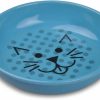 Cat Van Ness | Van Ness Pets Ecoware Whisker-Friendly Cat Bowl, Wide Dish Cat Dish, 8 Oz, Blue