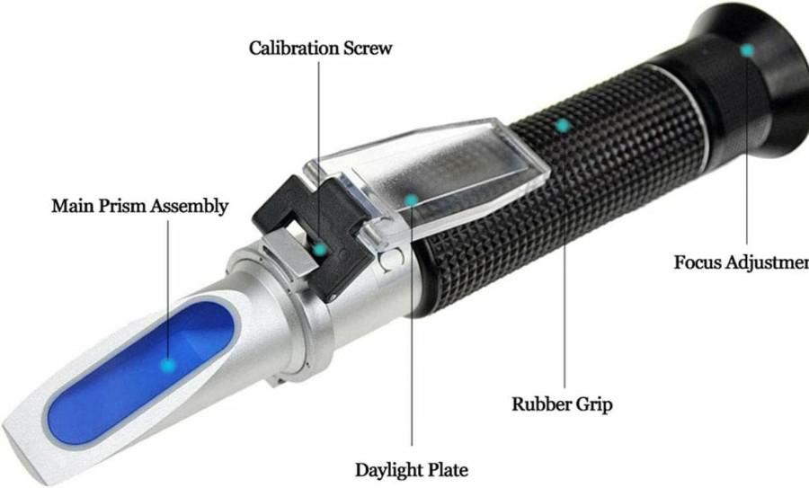 Fish & Aquatic Agriculture Solutions | Salinity Refractometer For Seawater And Marine Fishkeeping Aquarium 0-100 Ppt With Automatic Temperature Compensation