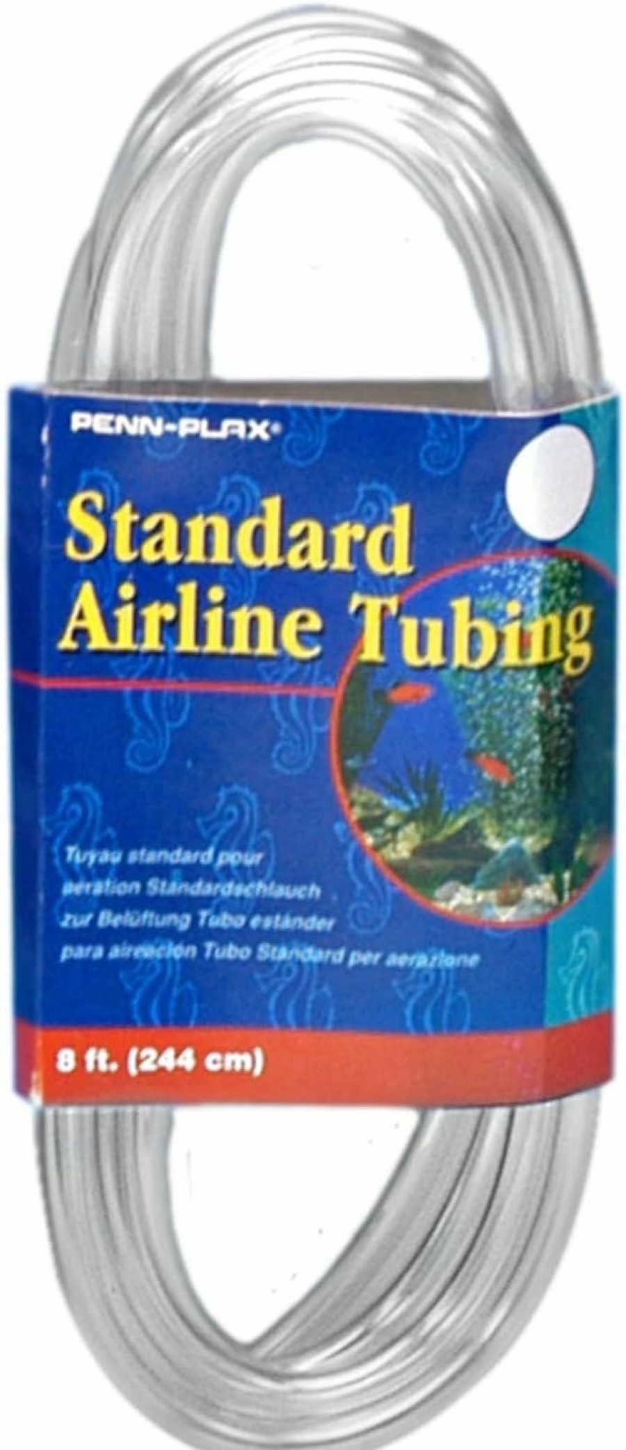 Fish & Aquatic Penn-Plax | Penn-Plax Standard Airline Tubing For Aquariums Clear And Flexible Resists Kinking Safe For Freshwater And Saltwater Fish Tanks 8 Feet