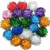 Cat BallHull | 20 Pcs Assorted Color Flash Ball Cat'S Favorite Toy Ball Tinsel Pom Poms Flash.