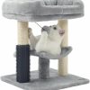 Cat HOOPET | Hoopet Cat Tree Tower,Cat Scratching Post For Indoor Cats,Featuring With Super Cozy Perch,Cat Self Groomer And Interactive Dangling Ball Great For Kittens And Cats