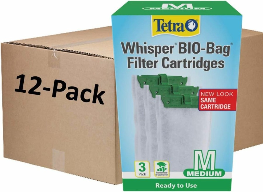 Fish & Aquatic Tetra | Tetra Whisper Bio-Bag Filter Cartridges For Aquariums - Unassembled Medium 6 Count (Pack Of 1)