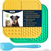 Cat LUKITO | 2Pcs Licking Mat For Dogs With Suction Cups, Premium Lick Pad For Anxiety Relief, Slow Feeder Dog Bowls, Perfect For Bathing, Grooming And Training