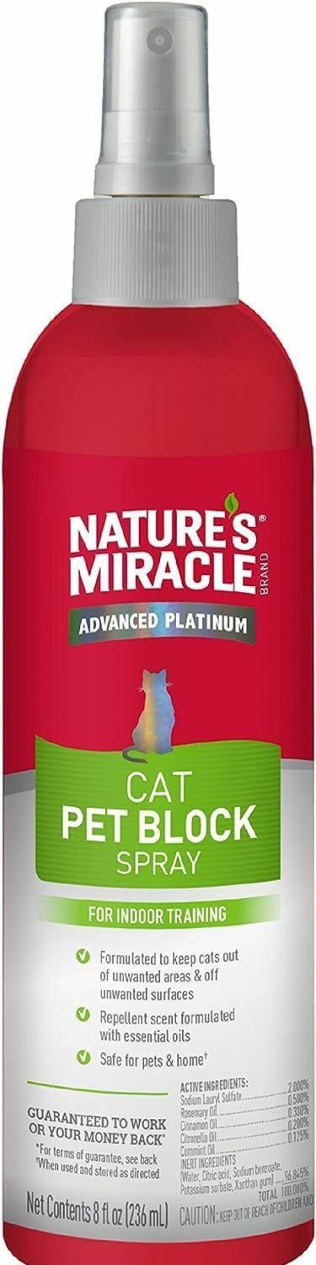 Cat Nature's Miracle | Nature'S Miracle Pet Block Repellent Spray Just For Cats New Formula - 8Oz