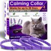 Cat PetAtlas | 4 Pack Calming Collar For Cats Pheromone Cat Calming Collar Cat Anxiety Relief And Stress Adjustable Water Resistant Breakaway Calming Collars With Natural Ingredients, Pheromones Rapid Effect