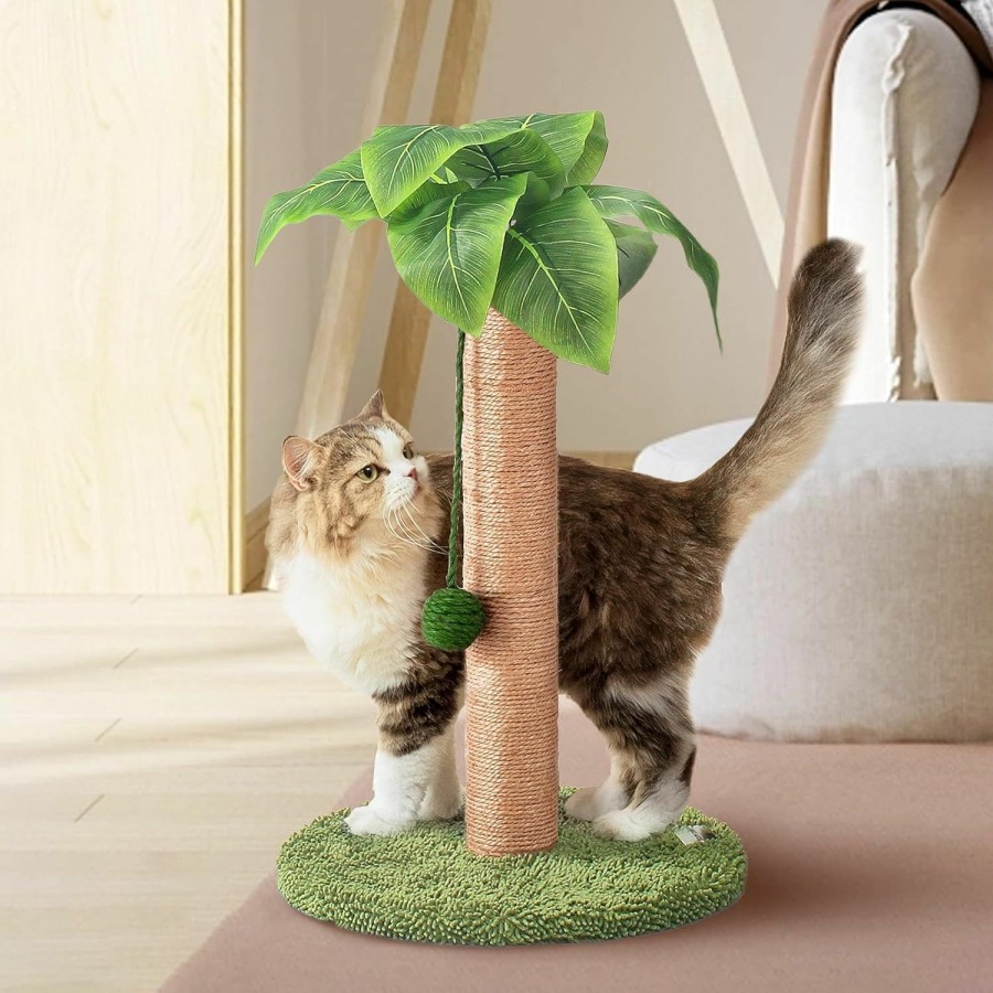 Cat Meowoou | Cat Scratching Post Cat Scratcher 35 Inch Tall Scratching Post With Sisal Rope For Indoor Cats Large Cat Scratching Post Sisal Cat Scratcher Cute For Kitten Scratching Post