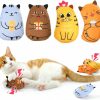 Cat Legendog | Legendog 5Pcs Bite Resistant Catnip Toy For Cats,Catnip Filled Cartoon Mice Cat Teething Chew Toy