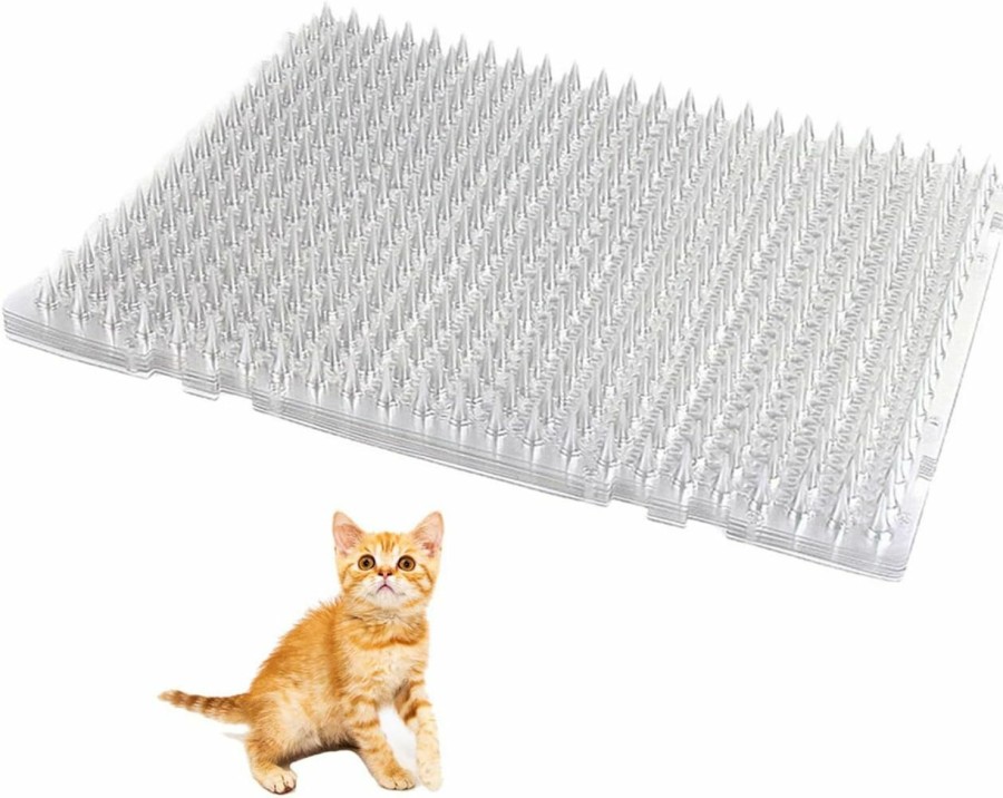 Cat YITESHI | Yiteshi 10 Packs Scat Mat For Cats, 13X16 Inches Pet Deterrent Spikes, Indoor Outdoor Humane Cat Repellent Fence