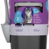 Cat Litter Genie | Litter Genie Plus Pail (Black) | Cat Litter Box Waste Disposal System For Odor Control | Includes 1 Square Refill Bag