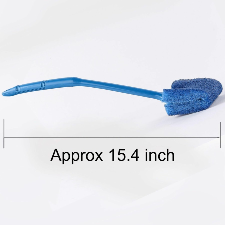 Fish & Aquatic SLSON | Slson Aquarium Algae Scraper Double Sided Sponge Brush Cleaner Long Handle Fish Tank Scrubber For Glass Aquariums And Home Kitchen,15.4 Inches