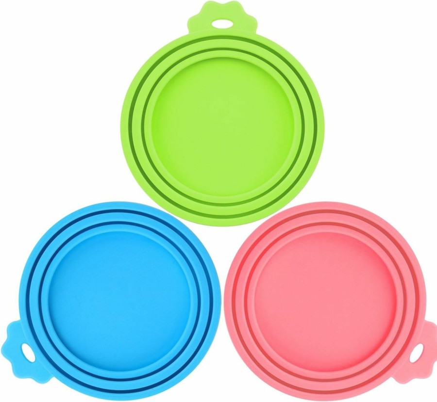 Cat Comtim | Pet Food Can Covers-Comtim 3 Pack Silicone Can Lids Caps For Dog Cat Wet Food,Universal Size Fit Most Standard Size Canned Dog And Cat Food