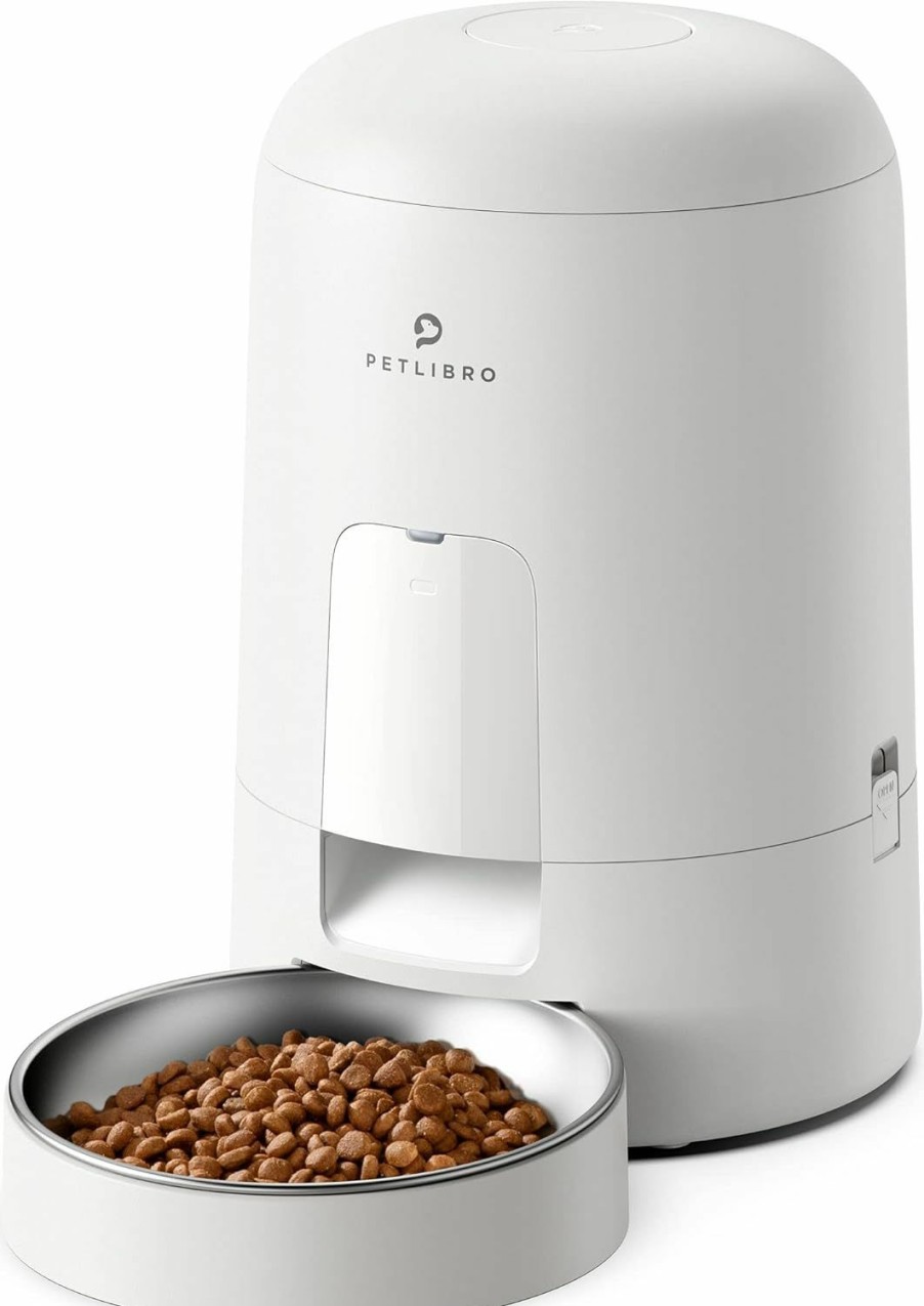 Cat PETLIBRO | Petlibro Automatic Cat Feeder, Cat Food Dispenser Battery-Operated With 180-Day Battery Life, Air Timed Pet Feeder For Cat & Dog, 2L Auto Cat Feeder