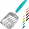 Cat WePet | Wepet Cat Litter Scoop, Aluminum Alloy Sifter, Kitty Metal Scooper, Deep Shovel, Long Handle, Poop Sifting, Kitten Pooper Lifter, Durable, Heavy Duty, For Litter Box