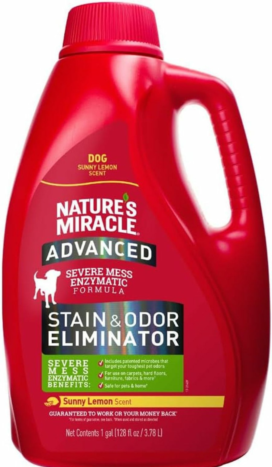 Cat Nature's Miracle | Nature'S Miracle P-98145 Advanced Dog Stain And Odor Remover,Red,128 Oz