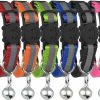 Cat Bemix Pets | Upgraded Version - Reflective Cat Collar With Bell, Set Of 6, Solid & Safe Collars For Cats, Nylon, Mixed Colors, Pet Collar, Breakaway Cat Collar Charms, Free Replacement