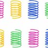 Cat ISMARTEN | Ismarten Cat Spring Toy (60 Pack), Cat Kittens Toys Plastic Coil Spiral Springs For Swatting, Biting, Hunting, And Active Healthy Play (Random Color)