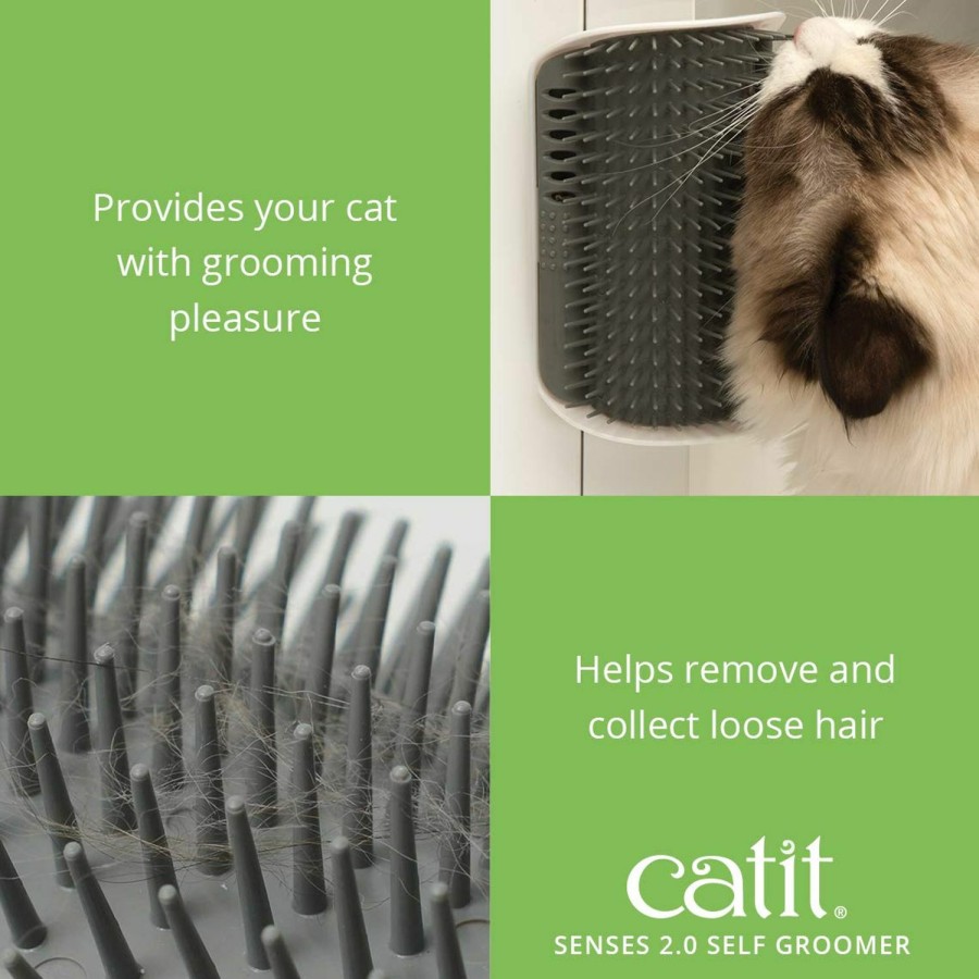 Cat Catit | Catit Senses 2.0 Self Grooming Cat Brush And Interactive Cat Toy