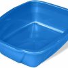 Cat Van Ness | Van Ness Pets Extra Small Open Cat Litter Box, Kitten/Rabbit Size, Blue, Cp0