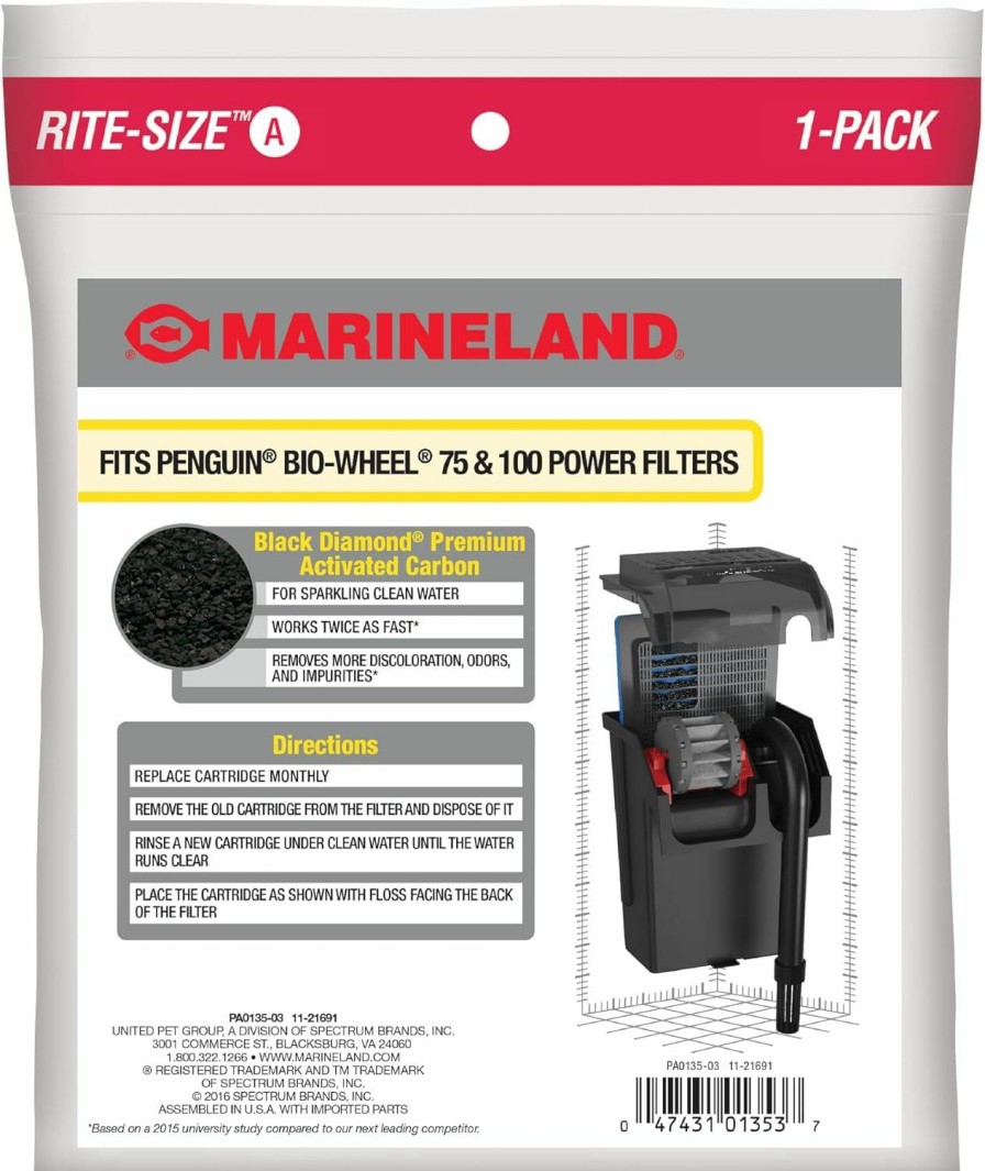 Fish & Aquatic MarineLand | Marineland Rite-Size Cartridge C, 6-Pack