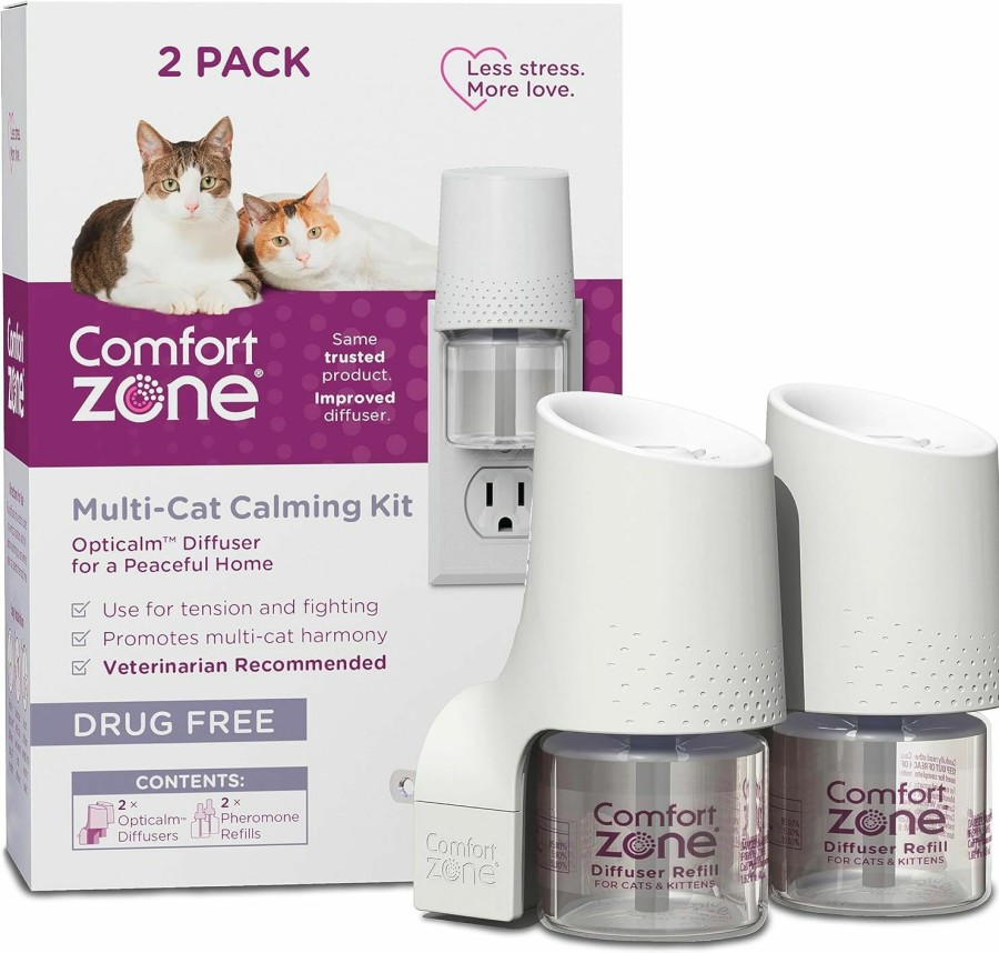 Cat Comfort Zone | Comfort Zone Multi-Cat Diffuser: Value Kit (3 Diffusers & 6 Refills)