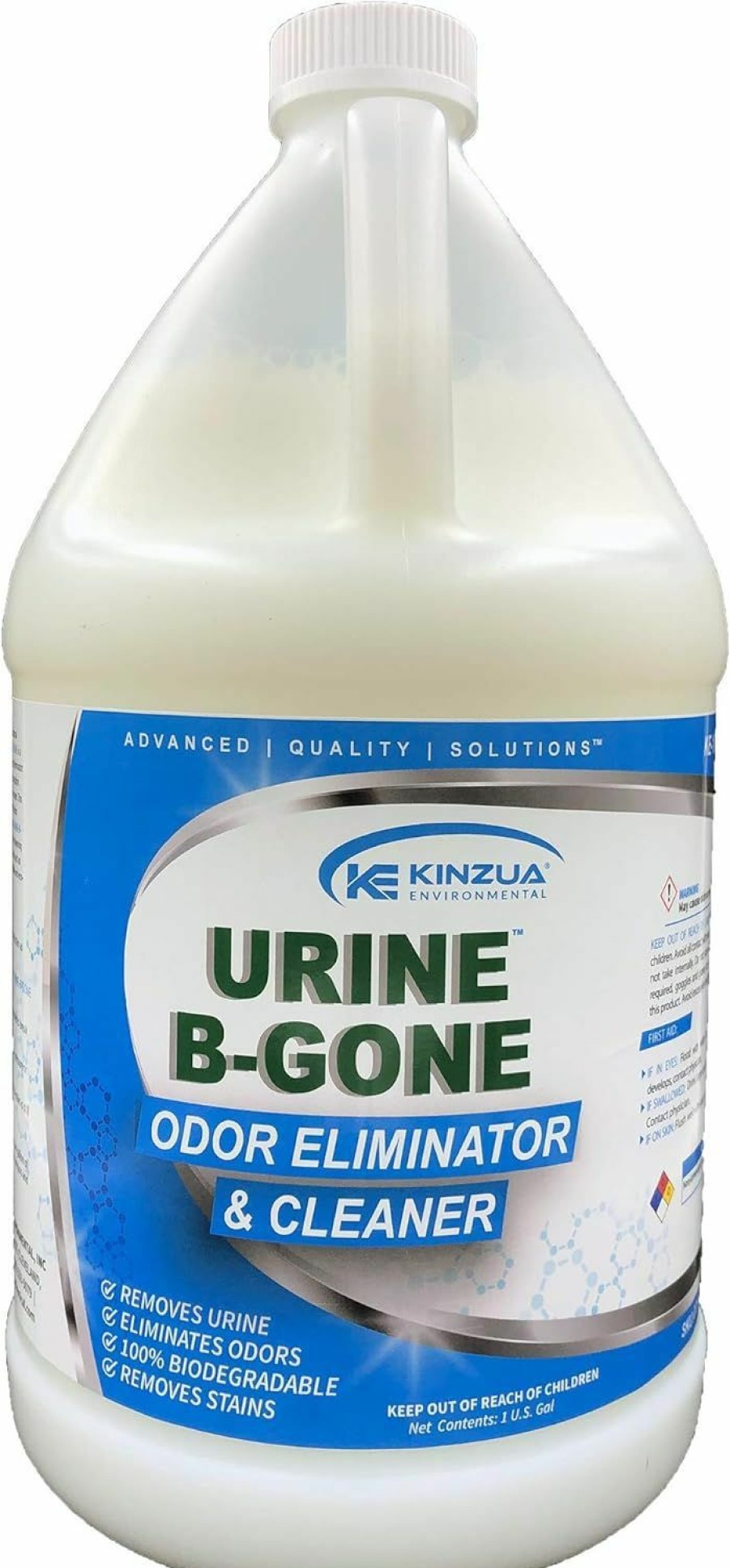 Cat Urine-B-Gone | Urine-B-Gone | Professional Urine Enzyme Odor Eliminator | Completely Eliminate Stains And Odors | Contains Over 200 Billion Enzymes | Concentrated | Effective On Laundry (1 Gal)