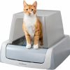 Cat PetSafe | Petsafe Scoopfree Crystal Pro Self-Cleaning Cat Litterbox - Never Scoop Litter Again - Hands-Free Cleanup With Disposable Crystal Tray - Less Tracking, Better Odor Control - Includes Disposable Tray