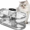 Cat CENGCEN | Cengcen Cat Water Fountain,Wireless Pet Fountain Battery Operated, 3L Swan-Form Automatic Cat Water Dispenser For Drinking With Quiet Pump Inside Stainless Steel Tray Easy Clean Bpa-Free