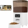 Cat Kfvigoho | Automatic Cat Feeder, 5L Auto Cat Food Dispenser With Camera And App Control For Remote Feeding, Timed Cat Feeders 1-8 Meals Per Day, 10S Voice Meal Call & Dual Power Supply