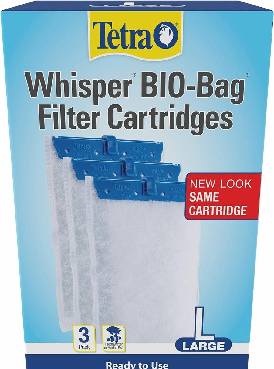 Fish & Aquatic Tetra | Tetra Whisper Bio-Bag Filter Cartridges For Aquariums - Ready To Use Blue 3-Count