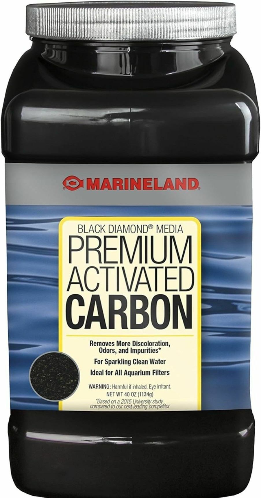 Fish & Aquatic MarineLand | Marineland Diamond Media Premium Activated Carbon, Blacks & Grays, 40-Ounce (Pa0373)