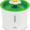 Cat Catit | Catit Flower Fountain With Triple Action Filter, Cat Drinking Water Fountain, 3 L, Green