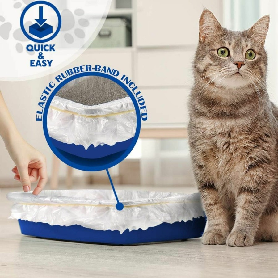 Cat Alfapet | Alfapet Kitty Cat Pan Disposable, Sifting Liners- 10-Pack + 1 Transfer Liner-For Large, X-Large, Giant, Extra-Giant Size Litter Boxes-Included Rubber Band For Firm, Easy Fit - Pack Of 3