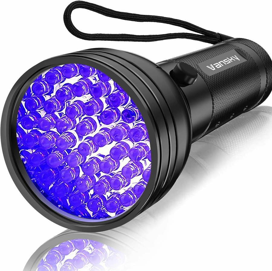 Cat Vansky | Vansky Uv Flashlight Black Light, 51 Led Blacklight Pet Urine Detector For Dog/Cat Urine, Dry Stains, Bed Bug, Resin Curing, Scorpions Finder