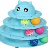 Cat UPSKY | Upsky Cat Toy Roller 3-Level Turntable Cat Toys Balls With Six Colorful Balls Interactive Kitten Fun Mental Physical Exercise Puzzle Kitten Toys.