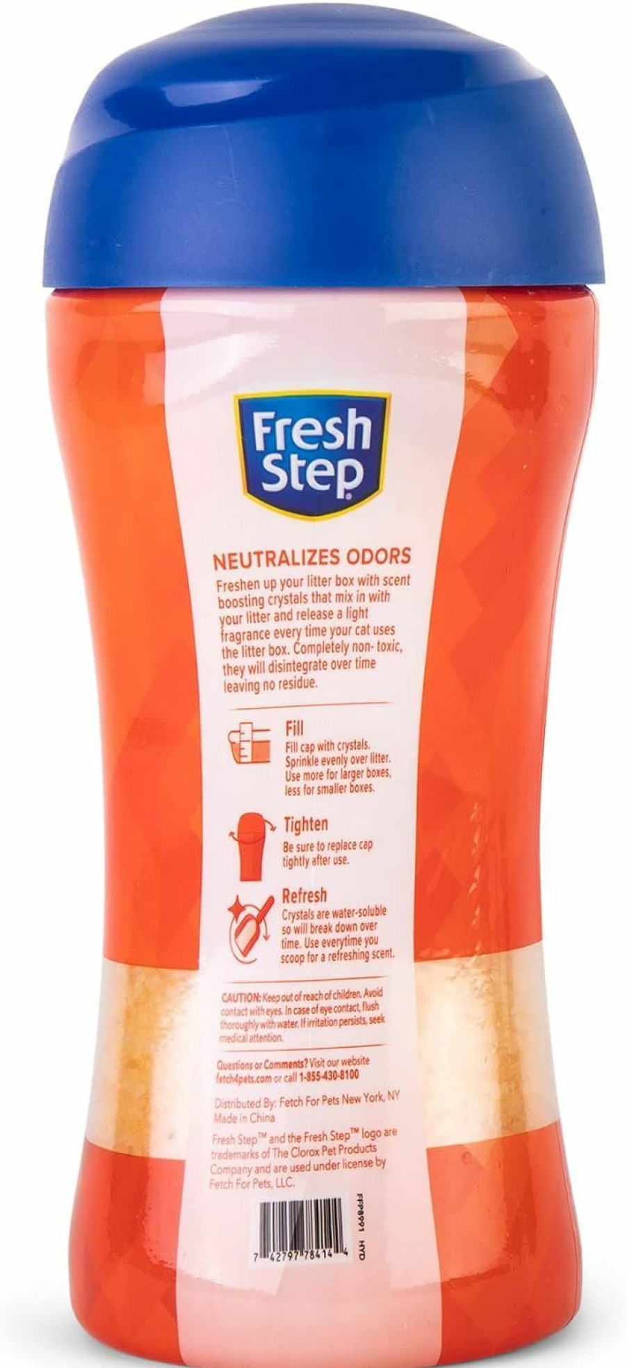 Cat Fresh Step | Fresh Step Cat Litter Crystals In Summer Breeze Scent | Cat Litter Box Deodorizer | Combats Cat Odors And Neutralizes Smells To Keep Your Home Clean, 15 Ounce (Pack Of 3) (Packaging May Vary)