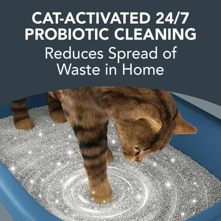 Cat BoxiePro | Boxiepro Clumping Clay Cat Litter - Scent Free - 40 Lb - Cat Activated Probiotics For Odor Control, Ultra Clean, 99.9% Dust Free