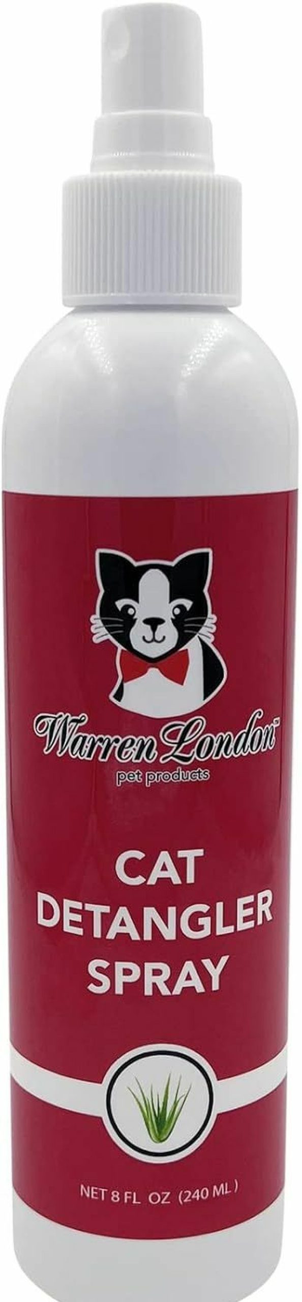 Cat Warren London | Warren London Cat Detangler Spray For Matted Hair | Leave In Conditioner Pet Detangling Spray That Demattes & Refreshes | Use With Cat Brush Or Grooming Glove | Made In Usa | 8Oz