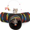 Cat Tempcore | Tempcore Pet Cat Tunnel Tube Toys 3 Way Collapsible, Tunnels For Indoor Cats,Kitty Bored Peek Hole Toy Ball Cat, Puppy, Kitty, Kitten, Rabbit