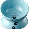 Cat Y YHY | Y Yhy Cat Bowl Anti Vomiting, Raised Cat Food Bowls, Tilted Elevated Cat Bowl, Ceramic Pet Food Bowl For Flat Faced Cats, Small Dogs, Protect Pet'S Spine, Dishwasher Safe