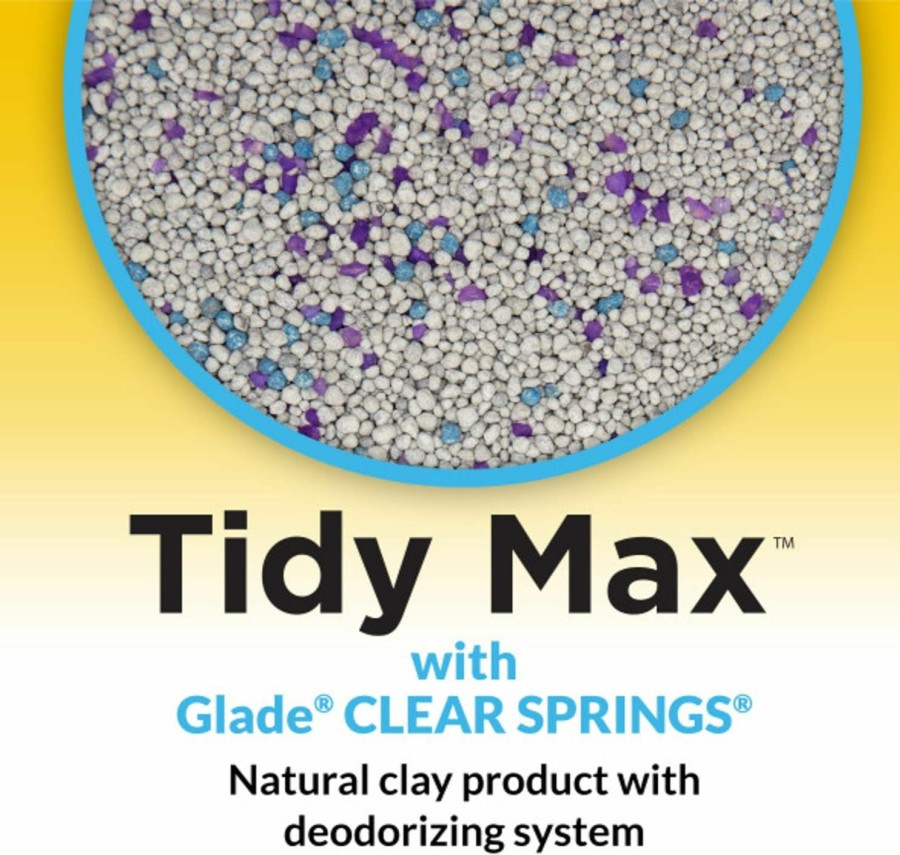 Cat Tidy Cats | Purina Tidy Cats Clumping Cat Litter, Tidy Max 24/7 Performance Multi Cat Litter - 38 Lb. Box