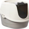 Cat Amazon Basics | Amazon Basics No-Mess Hooded Cat Litter Box, Large, Multicolor, 24 In X 18 In X 17 In