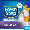 Cat Fresh Step | Fresh Step Clumping Cat Litter, Advanced, Multi-Cat Odor Control, Extra Large, 37 Pounds Total (2 Pack Of 18.5Lb Boxes)