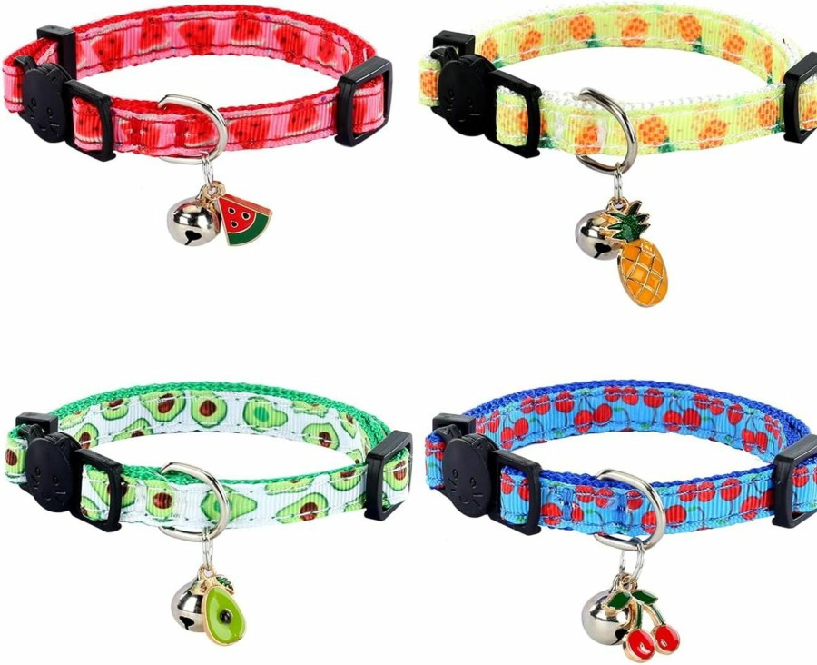 Cat Yizepet | Yizepet Breakaway Cat Collar With Bell, 4 Pack Safety Adjustable Cat Collars Set…