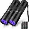 Cat Morpilot | Morpilot Blacklight Flashlights Uv Flashlight,12 Led 395Nm Ultraviolet Blacklight 2 Pcs Black Light Flashlight Mini, Torch Light Pet Urine Detector Light For Dog/Cat, Dry Stains,Resin Curing,Bed Bug