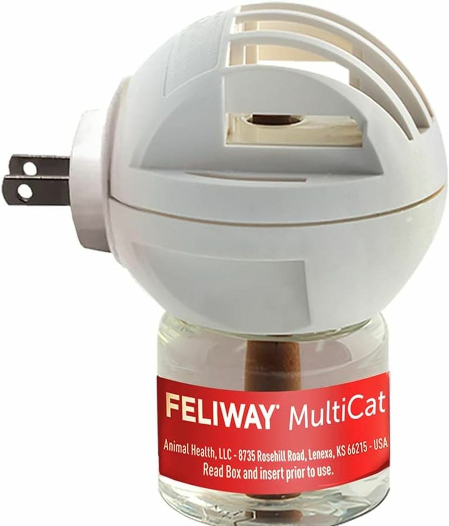 Cat FELIWAY | Feliway Multicat Calming Pheromone Diffuser For House-Cats, 30 Day Starter Kit (48 Ml)