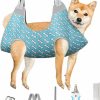 Cat Supet | Supet Dog Grooming Hammock Harness For Cats Dogs, Relaxation Pet Grooming Hammock Restraint Dog & Small Animal Leashes Sling Fo (Coral Blue, S( Legs Spacing：7-10.2\" / Max W：15-35Lbs))