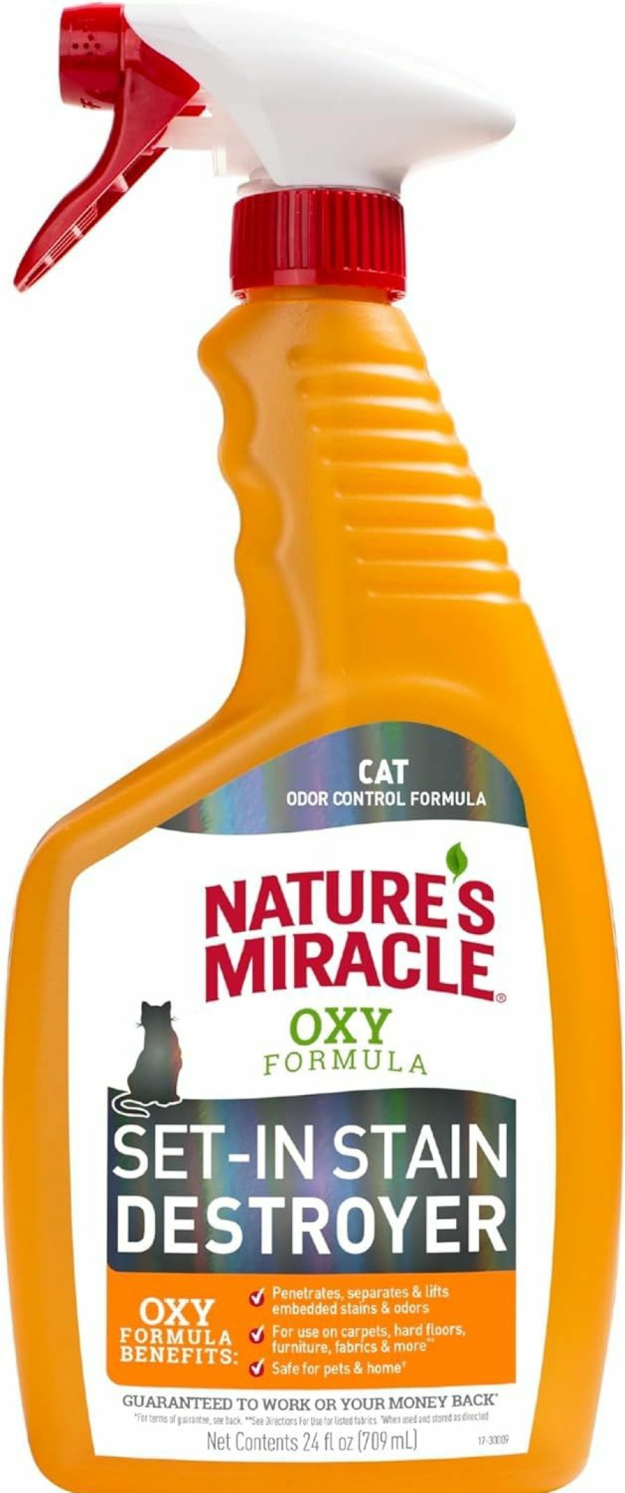 Cat Nature's Miracle | Nature'S Miracle Just For Cats Oxy Stain And Odor Remover Red 128 Fl Oz (Pack Of 1)